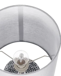 Candeeiro De Mesa Em Ceramica Cinzenta 43 Cm Ider