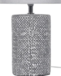 Candeeiro De Mesa Em Ceramica Cinzenta 43 Cm Ider
