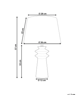 Candeeiro De Mesa Em Ceramica Preta Morant