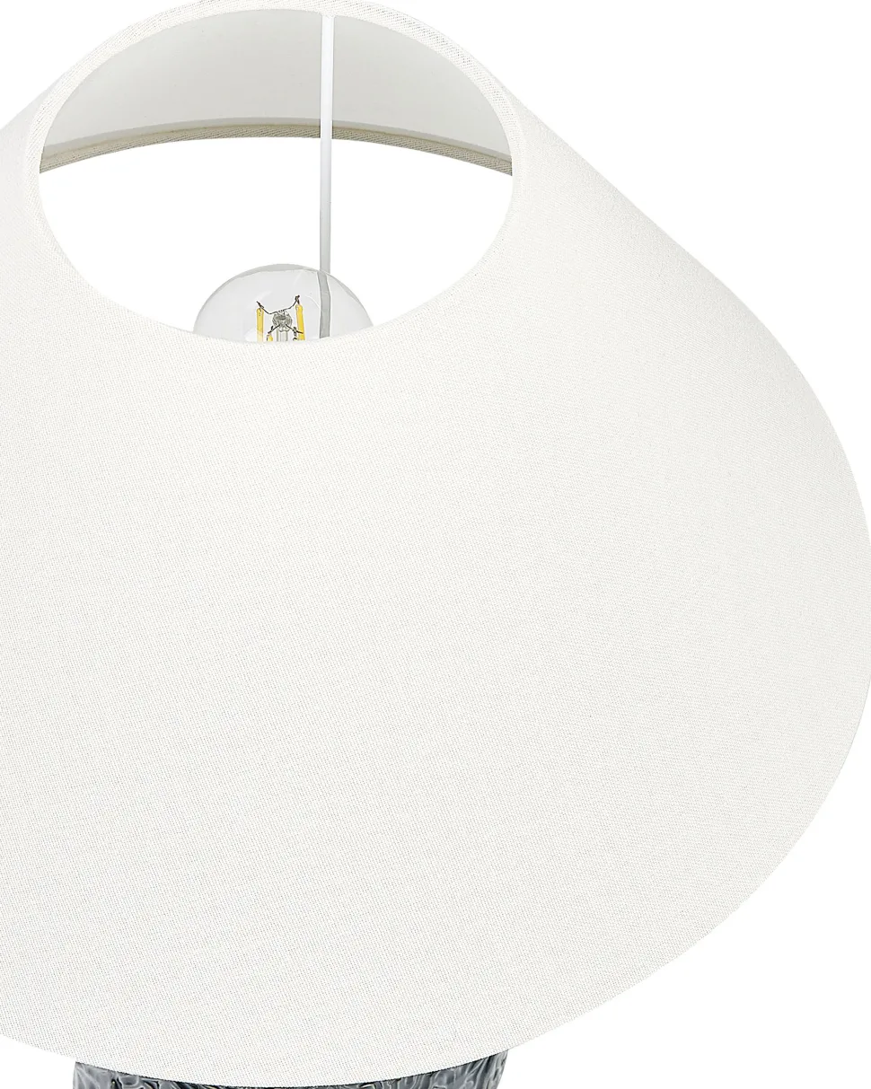 Candeeiro De Mesa Em Ceramica Azul Escura Telire