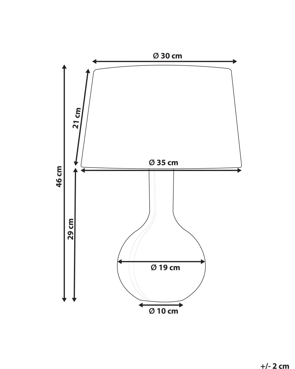 Candeeiro De Mesa Em Ceramica Branca Soco