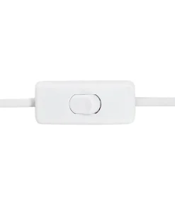 Candeeiro De Mesa Em Ceramica Branco E Azul Palakaria