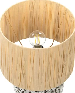 Candeeiro De Mesa Em Ceramica Preto E Branco 45 Cm Yunes