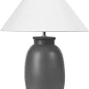 Candeeiro De Mesa Em Ceramica Preta Patillas