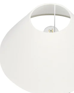 Candeeiro De Mesa Em Ceramica Azul Escuro E Branco 60 Cm Matina