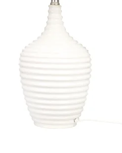 Candeeiro De Mesa Em Ceramica Creme Celeste