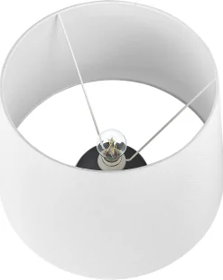 Candeeiro De Mesa Em Ceramica Cinzenta E Creme Cidra