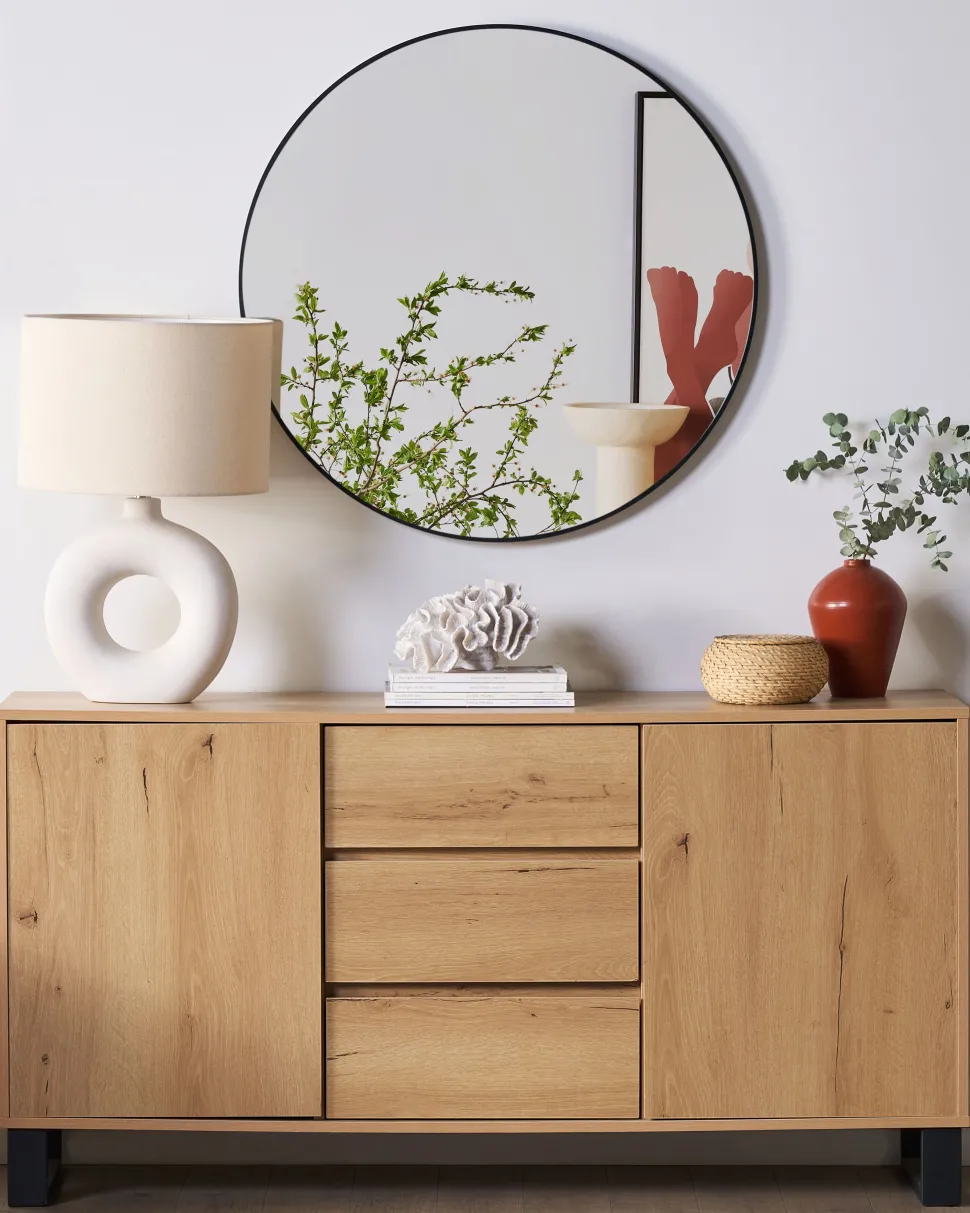 Candeeiro De Mesa Em Ceramica Branco Venta