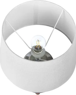 Candeeiro De Mesa Em Ceramica Cinzenta Fajardo