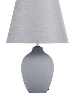 Candeeiro De Mesa Em Ceramica Cinzenta Fergus