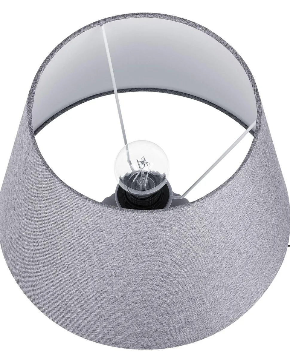 Candeeiro De Mesa Em Ceramica Cinzenta Fergus