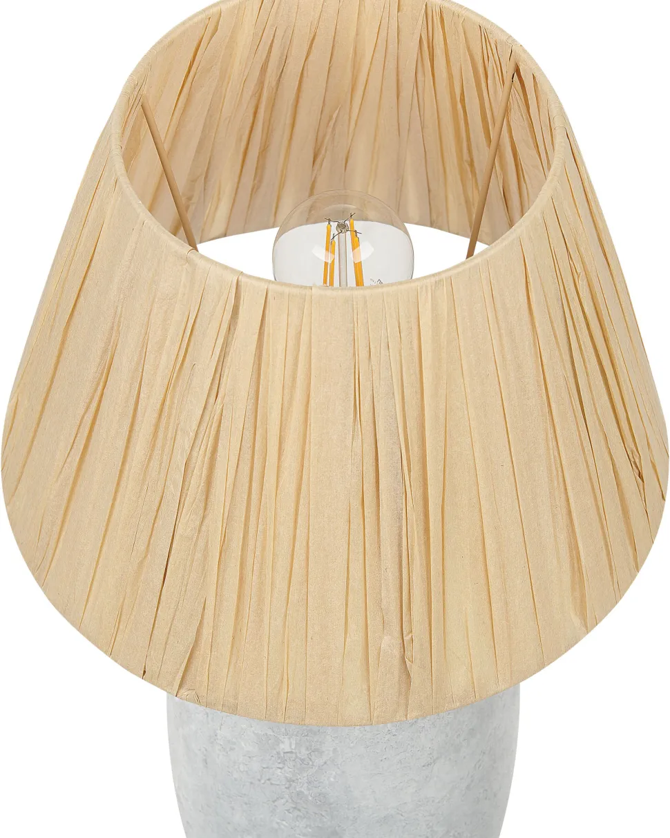 Candeeiro De Mesa Em Ceramica Cinzenta 56 Cm Matilde