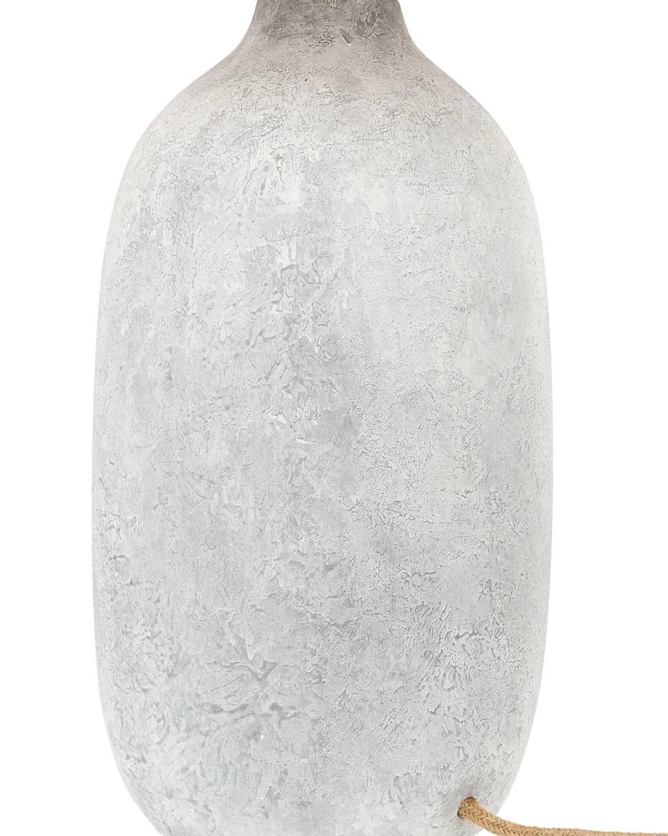 Candeeiro De Mesa Em Ceramica Cinzenta 56 Cm Matilde