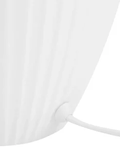 Candeeiro De Mesa Em Ceramica Branca Fergus