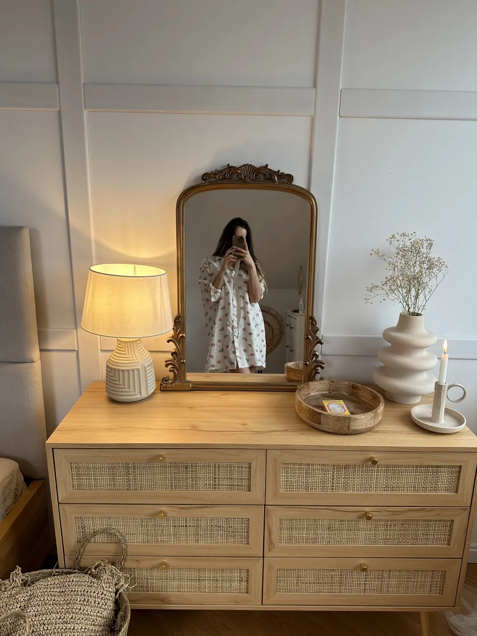 Candeeiro De Mesa Em Ceramica Creme Ozama