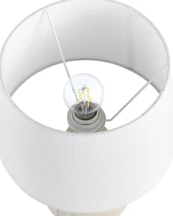 Candeeiro De Mesa Em Ceramica Creme Ozama