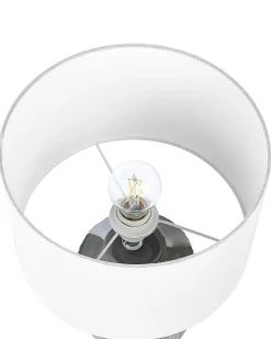 Candeeiro De Mesa Em Ceramica Cinzenta Esperance