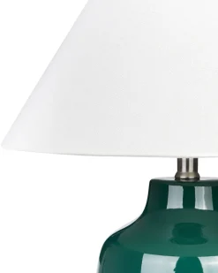 Candeeiro De Mesa Em Ceramica Verde 57 Cm Careta