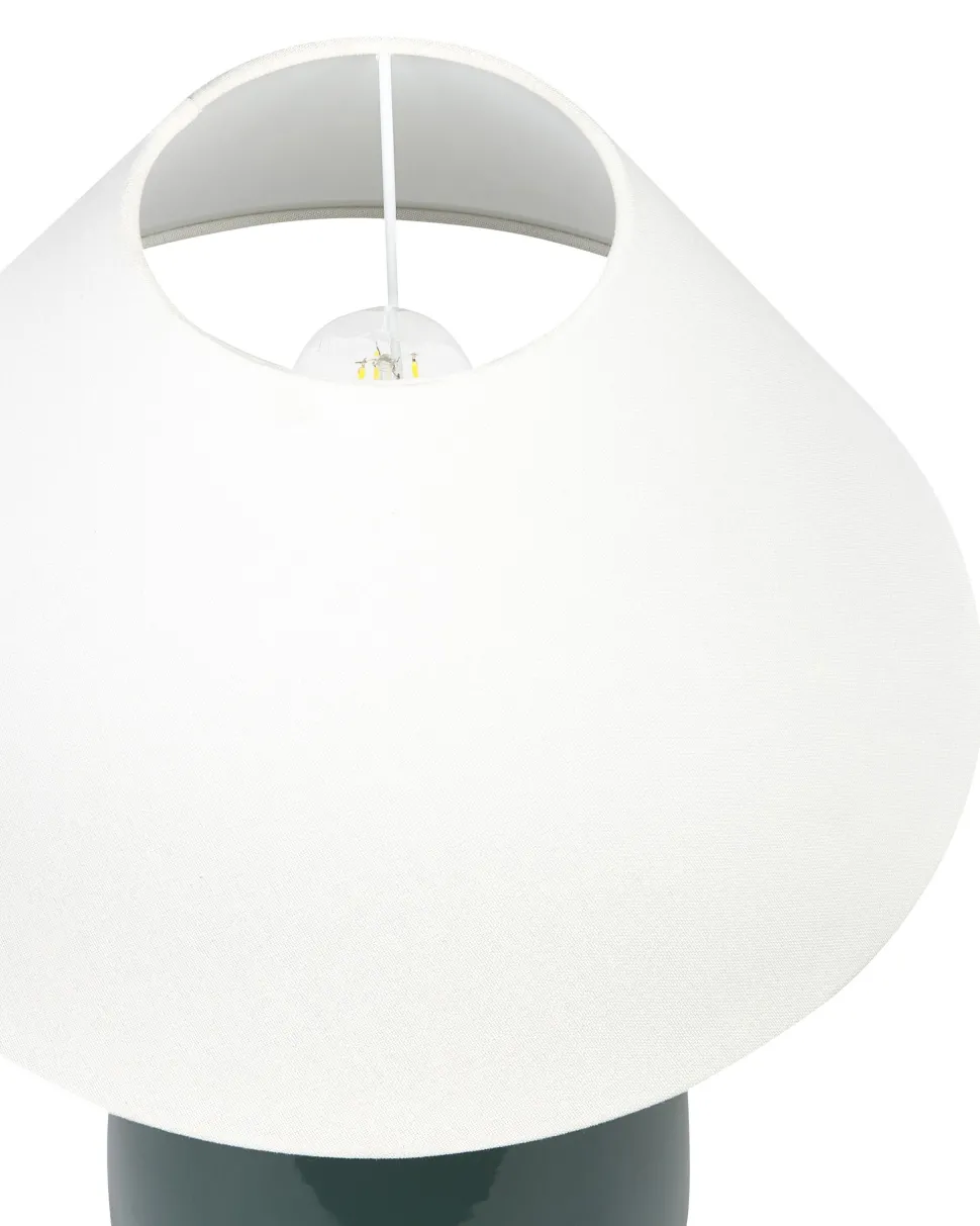 Candeeiro De Mesa Em Ceramica Verde 57 Cm Careta