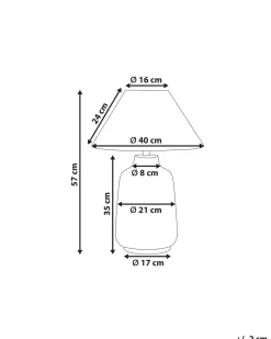 Candeeiro De Mesa Em Ceramica Verde 57 Cm Careta