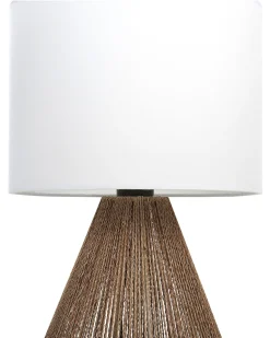 Candeeiro De Mesa Em Corda De Papel Cor Natural 52 Cm Malewa