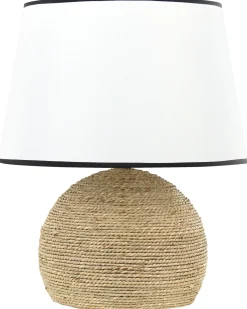 Candeeiro De Mesa Em Corda De Palha 46 Cm Growee