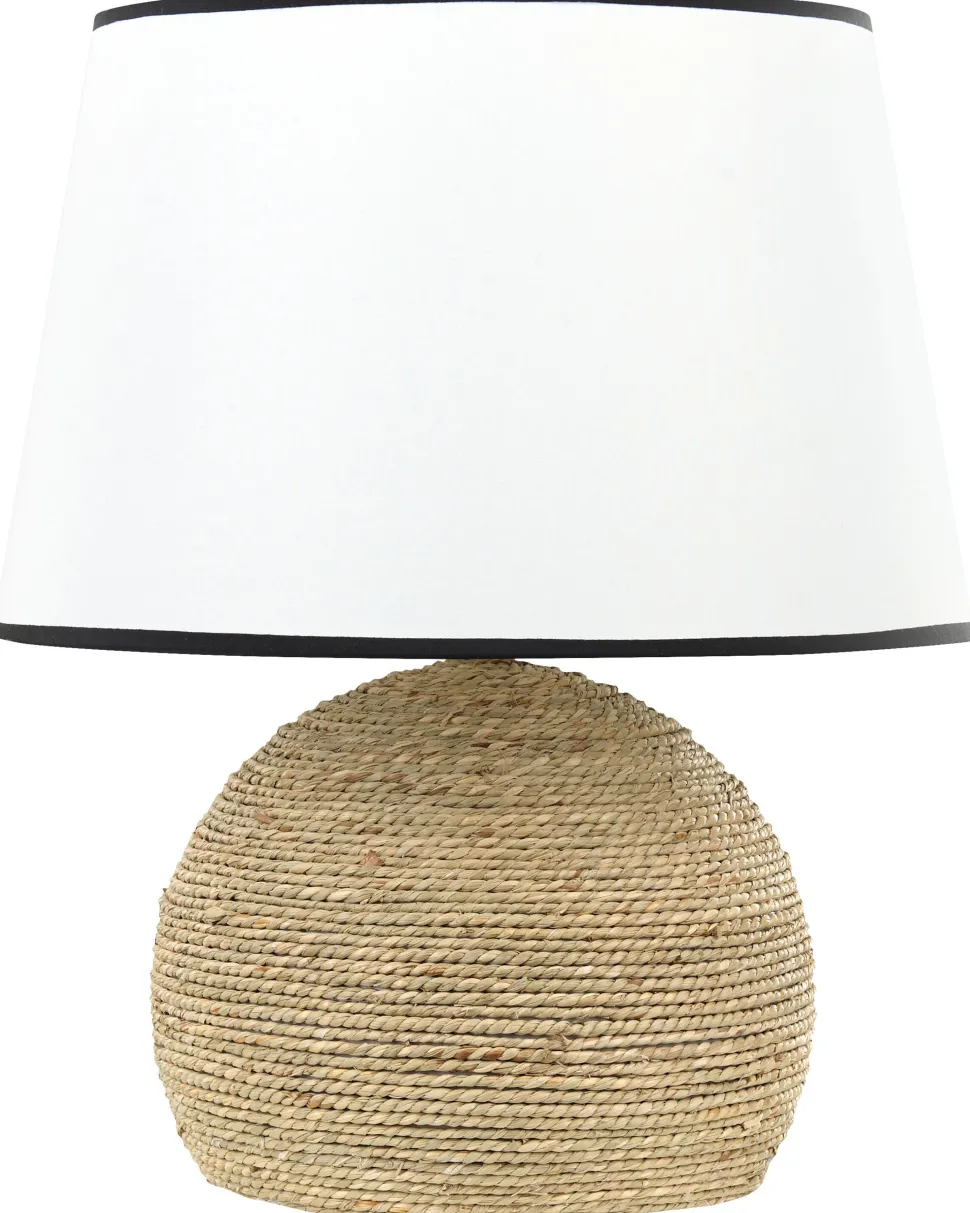 Candeeiro De Mesa Em Corda De Palha 46 Cm Growee