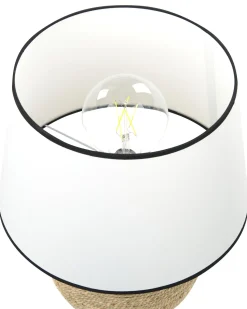 Candeeiro De Mesa Em Corda De Palha 46 Cm Growee