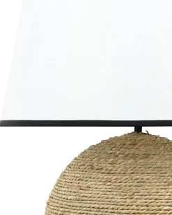 Candeeiro De Mesa Em Corda De Palha 46 Cm Growee