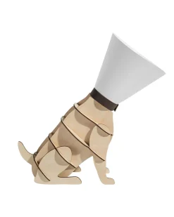 Candeeiro De Mesa Em Formato De Cao 38 Cm Isna