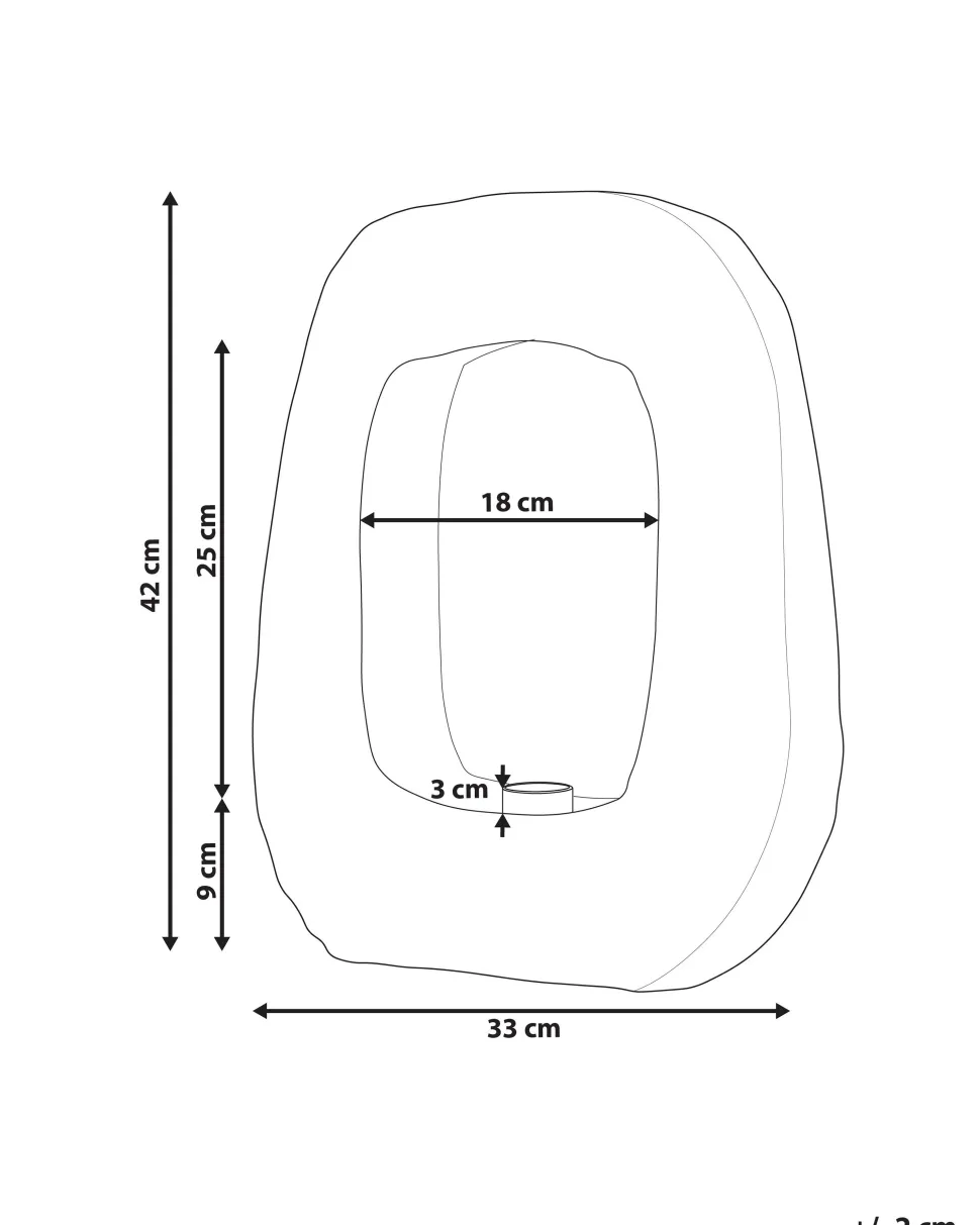 Candeeiro De Mesa Em Madeira Preta 42 Cm Ajay