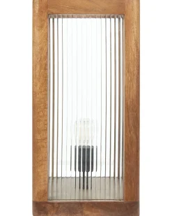 Candeeiro De Mesa Em Madeira Clara De Mango 50 Cm Kolidam