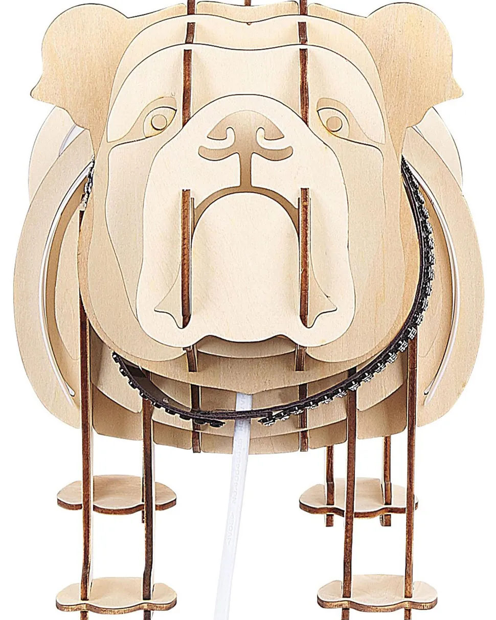 Candeeiro De Mesa Em Madeira Clara Douce