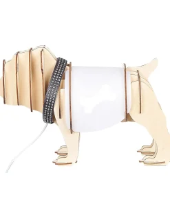 Candeeiro De Mesa Em Madeira Clara Douce