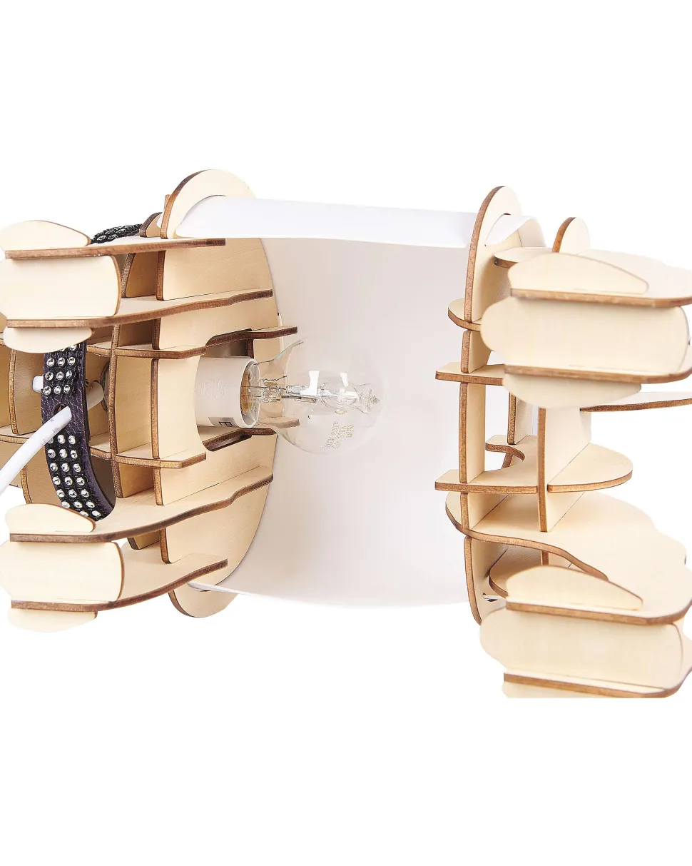 Candeeiro De Mesa Em Madeira Clara Douce