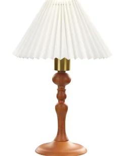 Candeeiro De Mesa Em Madeira Escura 39 Cm Cooks