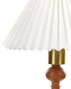 Candeeiro De Mesa Em Madeira Escura 39 Cm Cooks