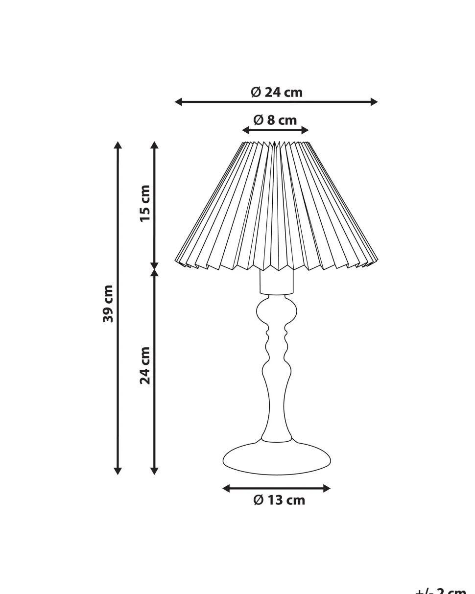 Candeeiro De Mesa Em Madeira Escura 39 Cm Cooks