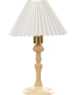 Candeeiro De Mesa Em Madeira Clara 39 Cm Cooks