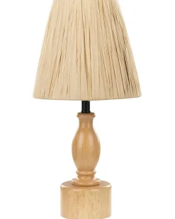 Candeeiro De Mesa Em Madeira Clara 41 Cm Morona