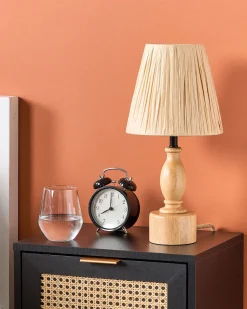 Candeeiro De Mesa Em Madeira Clara 41 Cm Morona