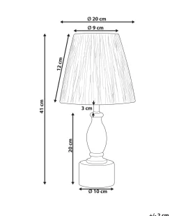 Candeeiro De Mesa Em Madeira Clara 41 Cm Morona