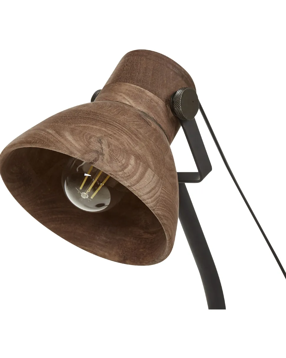 Candeeiro De Mesa Em Madeira De Mango 62 Cm Kolar