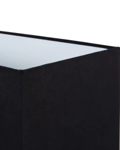 Candeeiro De Mesa Em Metal Prateado E Abajur Preto Yasuni