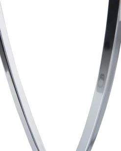 Candeeiro De Mesa Em Metal Prateado E Abajur Preto Yasuni