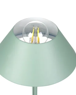 Candeeiro De Mesa Em Metal Verde Claro 37 Cm Caparo