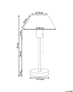 Candeeiro De Mesa Em Metal Verde Claro 37 Cm Caparo