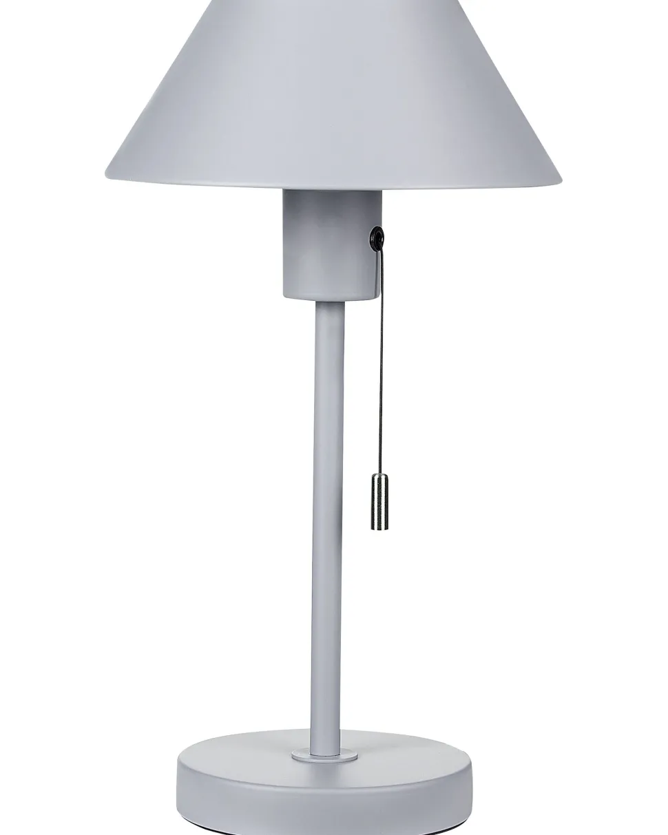 Candeeiro De Mesa Em Metal Cinzento Claro 37 Cm Caparo