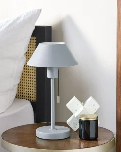 Candeeiro De Mesa Em Metal Cinzento Claro 37 Cm Caparo