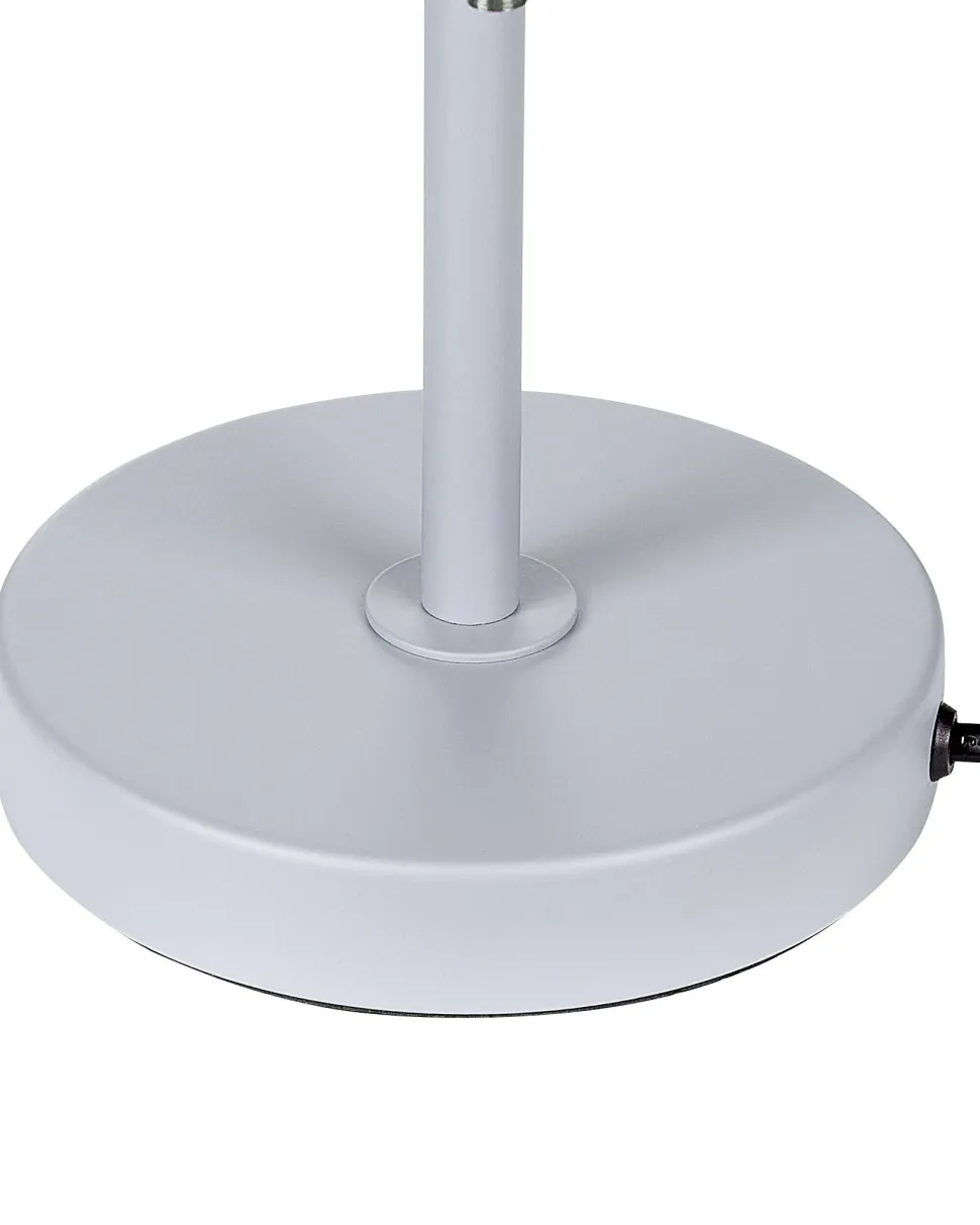 Candeeiro De Mesa Em Metal Cinzento Claro 37 Cm Caparo